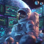 Altstation Io Astronaut Floating Space Bitcoin Dogecoin Trading - Altstation.io