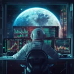 Altstation Io Astronaut Moon Bitcoin Dogecoin Trading Space - Altstation.io